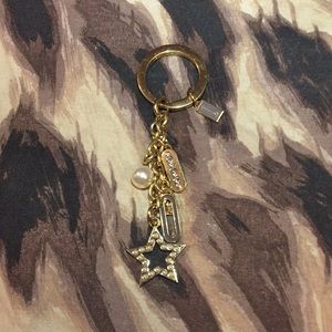 Gold coach key chain with dust bag!